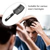 2PCS Curved Vented Hair Brush Detangling, Boar Bristles Hair Brush Professional Vent Styling Brush for Women/Men/Girls Wet Dry Long Curly Thick Straight Hair (Black & White)