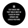 Seat Back Tray Lock Airplane Flight Passenger Airport Pilot PopSockets Swappable PopGrip