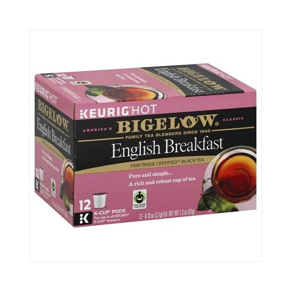 Bigelow English Breakfast Black Tea K-Cup Pods - Case Of 6 - 12 Ea