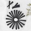 24 PCS Black Hair Clips for Styling Sectioning, YISSION 3.1 Inch Matte Alligator Hair Clips Hair Barrettes No Crease Duck Billed Hair Clip, Hair Styling Accessories for Women Girls