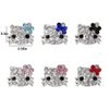 36PCS Kawaii Nail Art Charms Bling Kitty 3D Cute Metal Rhinestone Crystals Making Ornament Nail Decoration Accessories for DIY