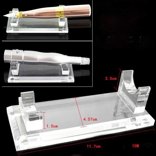 1PC Acrylic Tattoo Gun Holder Tattoo Machine Stand Clear Tattoo Pen Display Stand Rack Shelf Best for Salon Personal Use