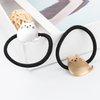 Hair Ties for Women Cute Hair Ties for Toddlers Girls, Elastic Hair Ties for Thick Thin Hair, Hair Ties No Damage Ponytail Holders Hair Band for Kids Cute Cat Hair Accessories for Children Teens,2Pcs