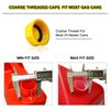 Gas Can Cap, Gas Can Cap Replacement (4 Pack), High Compatibility, Fits most 1/2/3/5 gallon gas can, thickened lid and seal design,More durable and better sealing.