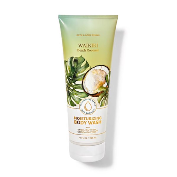 Bath and Body Works Waikiki Beach Coconut Moisturizing Body Wash 10 oz (Waikiki Beach Coconut)