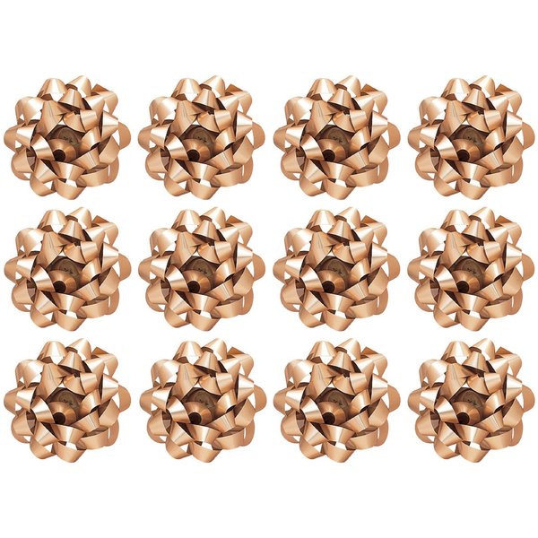 The Gift Wrap Company Decorative Matte Bows, Medium, Gold