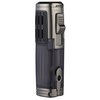 TOMOLO Torch Lighter Triple Jet Flame Refillable Butane Cigar Lighter with Cigar Punch,2 Pack,Charcoal