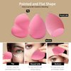 Pink 15 Pcs Beauty Blender Sponge Set:Medium Makeup Sponges For Foundation,Powder,Liquid,Facial Makeup Tools,Latex-Free, High-density Beauty Sponge