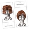 CIMAXIC 2Pcs plastic wig stand hat display wig head stand wig display holder Mannequin Wig Stand Manikin head Glasses Stand helmet stand rack portable wig stand drying rack travel hair
