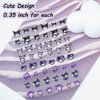 4 Pics Cute Cartoon 5D Embossed Nail Art Stickers, Anime Kawaii Design Self-Adhesive Nail Stickers, Suitable for Ladies, Girls and Children's Nail Art Decoration