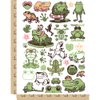 Frogs Toads Amphibians Temporary Tattoo Water Resistant Fake Body Art Set Collection - Color (One Sheet)