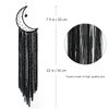 Dream Catcher Black Moon Dream Catchers Hanging Crystal Stone Boho Decor for Bedroom Bohemian Home Decoration Ornament Craft Gift (Black)