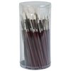 Sax Optimum White Synthetic Taklon Paint Brushes, Assorted Sizes, Set of 72