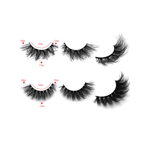 10Pair 3D False eyelash book Cat Eye Look Fluffy Wispy Soft Reusable Makeup Thick Fake Eyelashes(601+628)