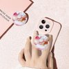 Ksadiye Phone Grip with Expanding Kickstand,Cell Phone Collapsible Stand Pink Rose Gold Marble Design for Smartphones