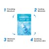 Real Barrier Aqua Soothing Ampoule Face Mask, 10ea, Low pH Korean Sheet Mask with Hyaluronic Acid, Cooling, Soothing, Clarifying, Hydrating