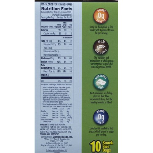 Pop Secret 100 Calorie Butter Popcorn, 11.2 Ounce