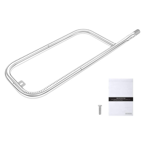 QuliMetal 41862 Grill Burner for Weber Q2200, Q220, Q2000 Q200, 396000, 396001, 396002, 566002, 53060001, 54060001, 304 Stainless Steel Grill Burner Tube Pipe Part for 69956/60041, 20.5 Inch