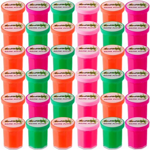 Mini Slime Noise Putty for Kids - (Pack of 48) Bulk Favors for Kids All Ages, Boys & Girls, Noise Putty Bulk, Silly Noise Putty for Kids, Noise Putty Mini Slime Party Favors, Slime Bulk