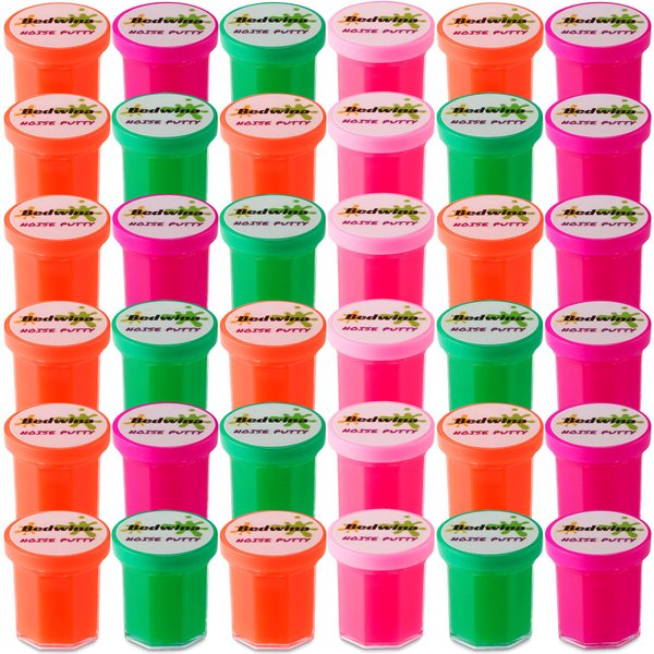 Mini Slime Noise Putty for Kids - (Pack of 48) Bulk Favors for Kids All Ages, Boys & Girls, Noise Putty Bulk, Silly Noise Putty for Kids, Noise Putty Mini Slime Party Favors, Slime Bulk