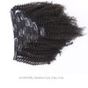 Anrosa 8A Grade Afro Kinkys Curly Clip ins Natural 3C 4A Hair for African American Black Women Real Remy Hair Kinkys Curly Clip in Hair Extensions Human Hair 1B Natural Black Thick 120 Gram 12 Inch