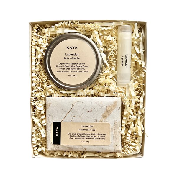 Kaya Lavender Mini Gift Set, Handmade Bath & Body Gift | Gift for Mom