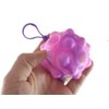 Set of 3 Bubble Pop Ball ON Clip - Bubble Poppers on Ball Squeeze to Pop - Bubble Wrap Fidget Toy - Press Bubbles to Pop - Bubble Popper Sensory Stress Toy (Random Colors) (3 Random Color Balls)