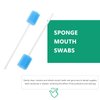 Healifty Sponges Cleaning Sponge Disposable Oral Care Sponge Swabs, 50pcs Tooth Cleaning Mouth Swabs (Blue) Cotton Swab