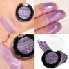 Purple Glitter Eyeshadow, Bright Lavender Dark Diamond Eyeshadow Smokey Look, Longwear Flashy Purple Violet Eye Glitters, Rich Pigment Sparkly Shimmer Finish Eye Makeup,Blendable Talc Free(7H Magic)