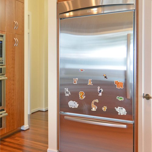 Magnetic Portable Playboard Cute Zoo Ainimal Magnets Create Scene for Todder Kids Perfect Preschool Learning Travel Toy (51 Pcs)