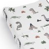 Sweet Jojo Designs Modern Dinosaurs Boy Girl Gender Neutral Unisex Baby Changing Pad Cover Sheet Infant Newborn Diaper Table Change Mat Cover Beige Grey Mod Dino Reptile Trex Volcano Gray Earthy Green
