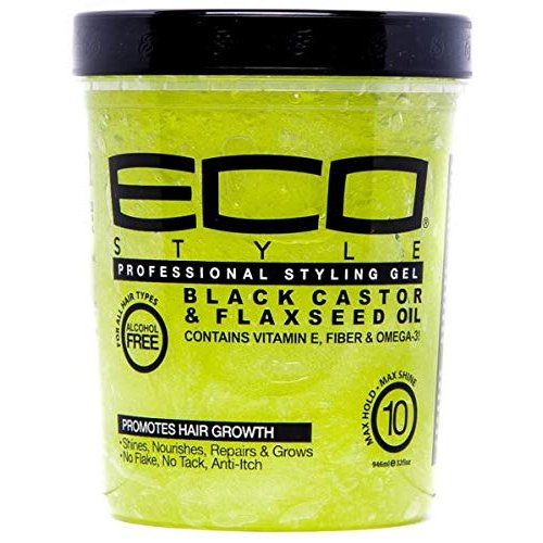 Eco Styler Styling Gel Black Castor & Flaxseed Oil (Pack of 4)