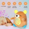Baby Sleep Soother Happy Bear - Toddler Portable Sound Machine with Night Light Projector - Plush Toy Crib Soother with Music and Lights to Aid Sleep for Newborn
