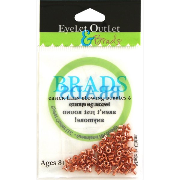 Eyelet Outlet Eyelets (100/Pack), 1/16", Copper