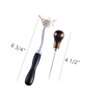 Tailors Awl and Needle Point Tracing Wheel, Scratch Awl 4 1/2" Long Leather Tools, 4mm Leather Paper ClothSewing Overstitch Wheel Tool 6 3/4" Long Pack of 2