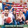 32 Pieces Football Party Decorations Includes 30 Pieces Hanging Swirls and 2 Pieces Football Banners Sports Football Theme Party Supplies for Kids Adults Office Bar Football Birthday Party Decor