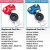 boeray 4 pcs Semi Truck Trailer Airlines Air Hose Emergency Brake Glad Hand Set Gladhand Grips
