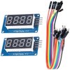 WWZMDiB 4 Digit 7 Segment Digital Tube LED Display Board for Arduino (2 Pcs)