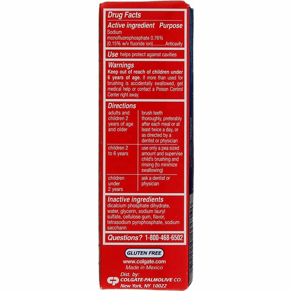 Colgate Cavity Protection Fluoride Toothpaste, Great Regular Flavor, Travel Size TSA Aproved, 1 Ounce (Pack of 8)