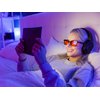Swanwick CLASSIC NIGHT - Blue Light Blocking Glasses for Women, Men. Sleep Aid, Anti Eyestrain Headache for Computer, Gaming, TV, UV Glare w/FREE $497 Training Course (Small, Black)