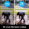 Geeni Lookout 2K Outdoor Security Camera, IP65 Weatherproof, WiFi Voice Control, 2K Quad HD Resolution, Night Vision, Motion Detection, Compatible with Alexa & Google Home