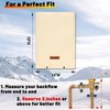 Homiton Backflow Preventer Insulation Cover (5°F) 5 Layer 14" W x 19" H Sprinkler Valve Cover Insulated Well Pump Cover Backflow Covers for Winter Freeze Protection (Beige, 14''W x 19''H)