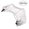 Tinksky 100pcs Hair Nets Invisible Elastic Edge Mesh Dress-up Accessories (Black)