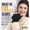 OutdoorEssentials Touch Screen Running Gloves - Cold Weather Black Gloves - Mens Winter Gloves, Gloves for Women Cold Weather