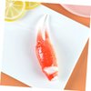 BESTonZON 3pcs Shrimp Model Decor Realistic Crab Claw Toy Adorable Fake Crab Leg DIY Supplies Simulation Crab Claw Artificial Faux Crab Claw Simulated Toy Dining Table PVC Accessories
