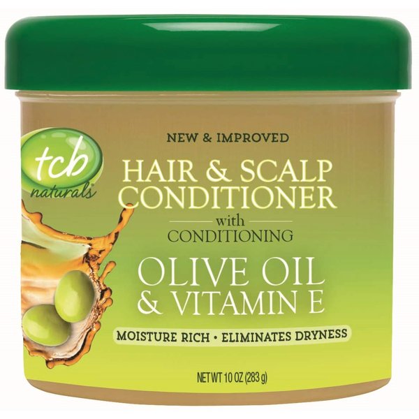 Tcb Naturals Conditioner H & S Olive Oil & Vit-E Jar 10 Ounce (295ml) (2 Pack)