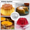 Homaisson 16Pcs Pudding Cup Molds, 3.7''x1.77'' Mini Fluted Cake Pans, Small Fluted Cake Pans for Baking，Non-Stick Jelly Molds, Easy to Demold, Pudding Cake Pan Nonstick