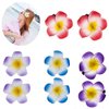 Plumeria Flower Hair, 24PCS Hawaiian Foam Flower Hair Clips, Hawaii Hair Clips for Women, Wedding Party Beach Hair Decorations