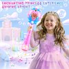 Beria Toys for Girls: Princess Toy Bubble Wand, Birthday Gifts for 3 4 5 6 7 8 Years Old Girl, Bubbles Machine Fairy Wands for Kids Light Up with Bubble Solution, Toddler Girl Toys Age 4-5