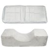 Mekupeu Eyelash Extension Velvet Lash Pillow Beauty Salon Memory Foam Neck Pillow for Lash Extension Grafting Make Up(Gray|)